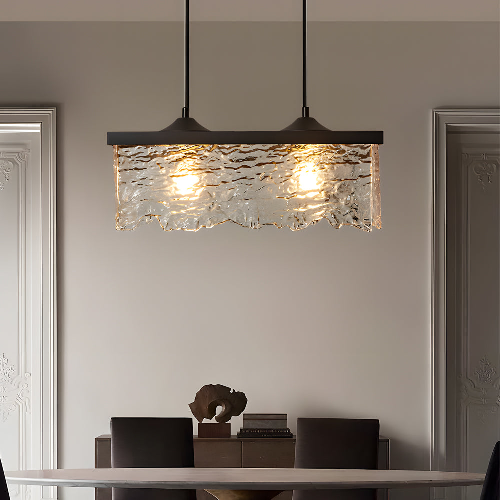 Candeeiro de teto de vidro fosco 1/2-Lichts com 3 níveis de intensidade para iluminação de sala de jantar