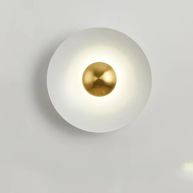 RoundShine - Lampada da parete rotonda moderna