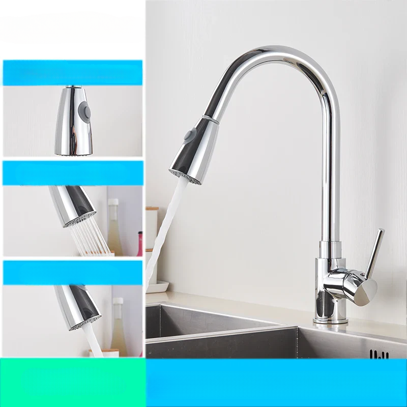 AquaFlex – Flexible Kitchen Faucet with Pull-Out Spray Head