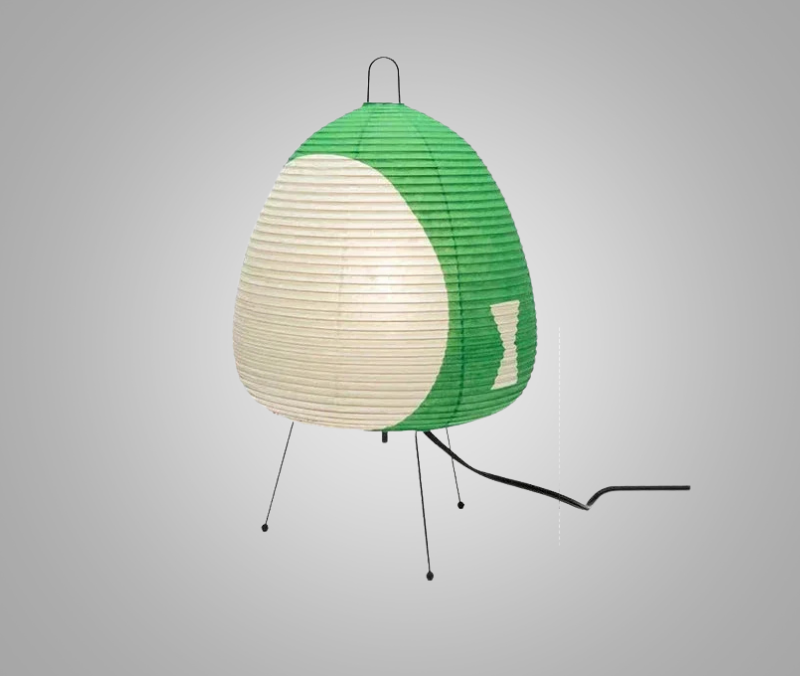 LumiZen – Japanese Paper Table Lamp in Retro Style, Traditional Lighting for Bedroom and Living Room