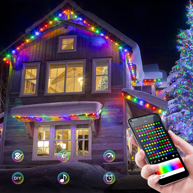 TwinkleGlow - Illuminazione festiva con RGBIC per Natale ed eventi