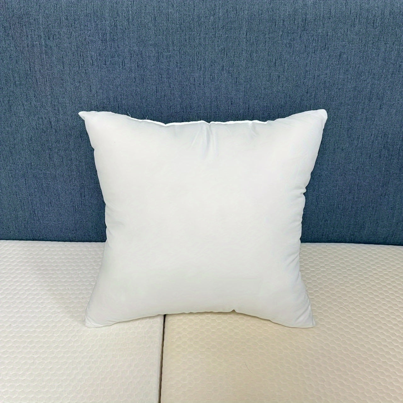4 unidades de rellenos de cojín clásicos blancos - Cojines de alta resiliencia para sofá, coche y decoración de dormitorio