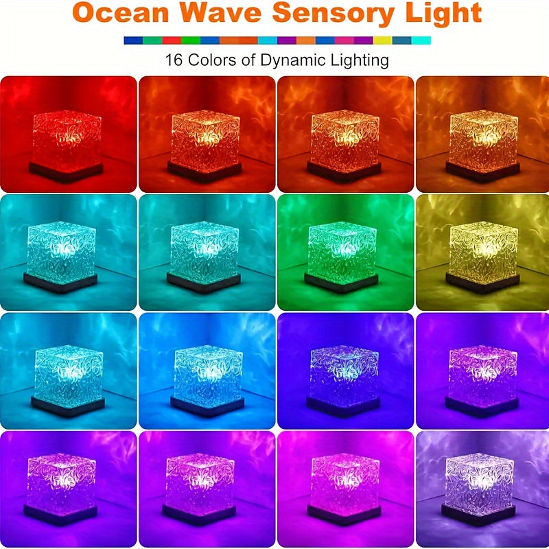 OceanWave - 16 Colors LED Night Light with Wave Effect
