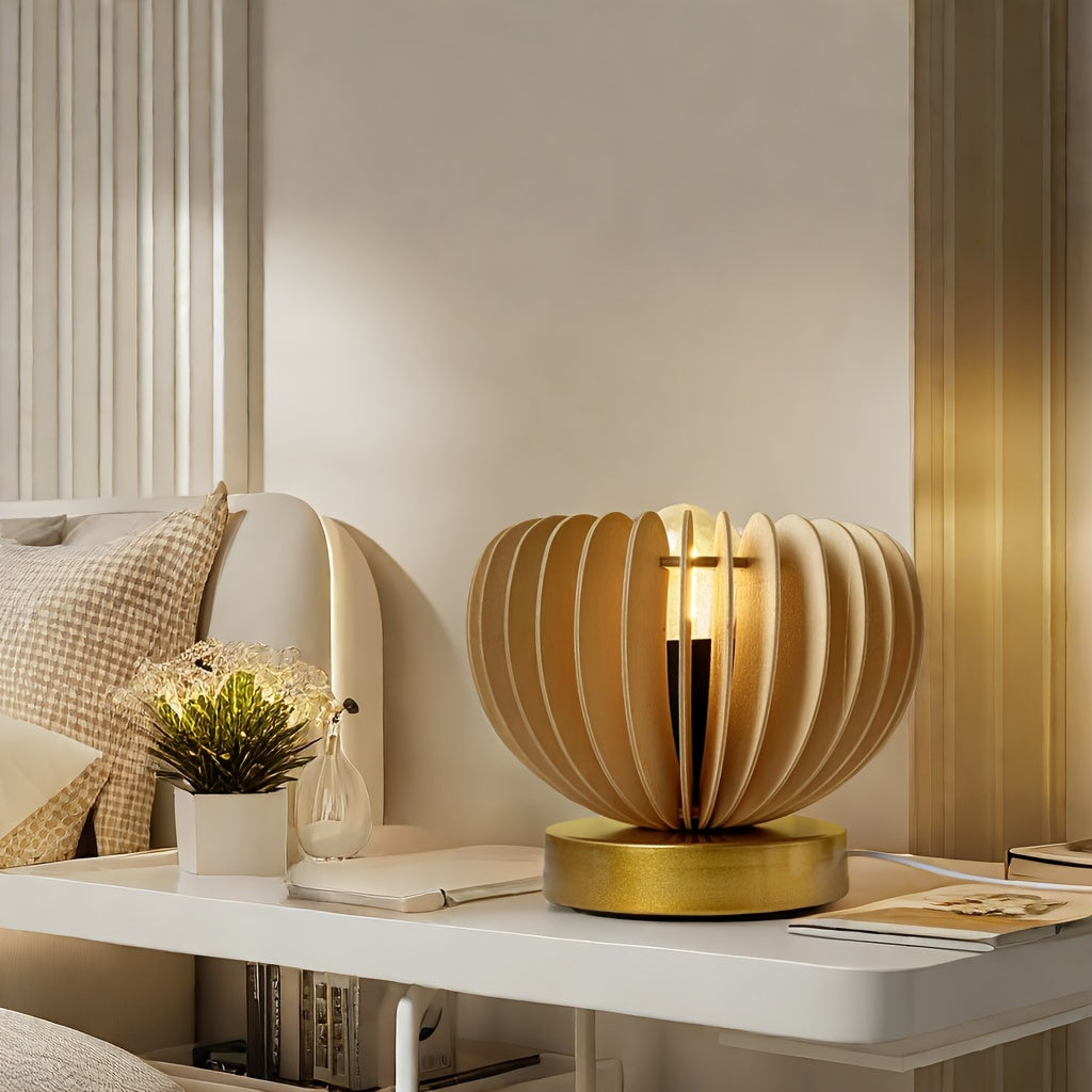 LightPumpkin - Modern Pumpkin-Shaped Table Lamp with USB Connection