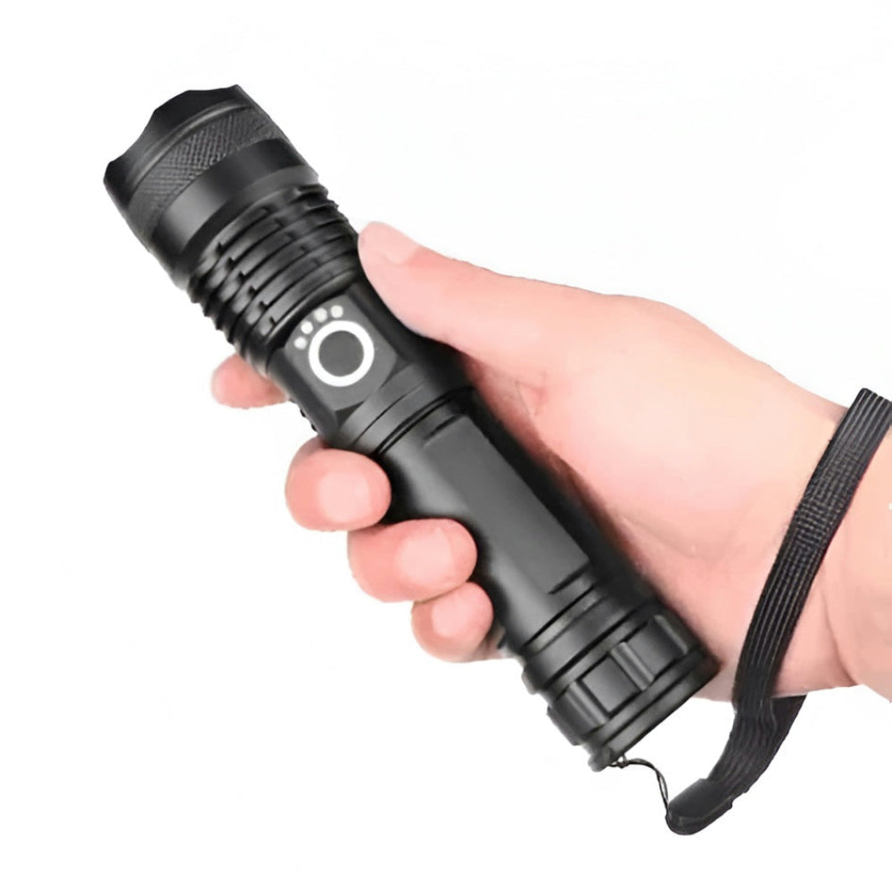 Rechargeable LED Flashlight Powerful Zoom Waterproof Outdoor