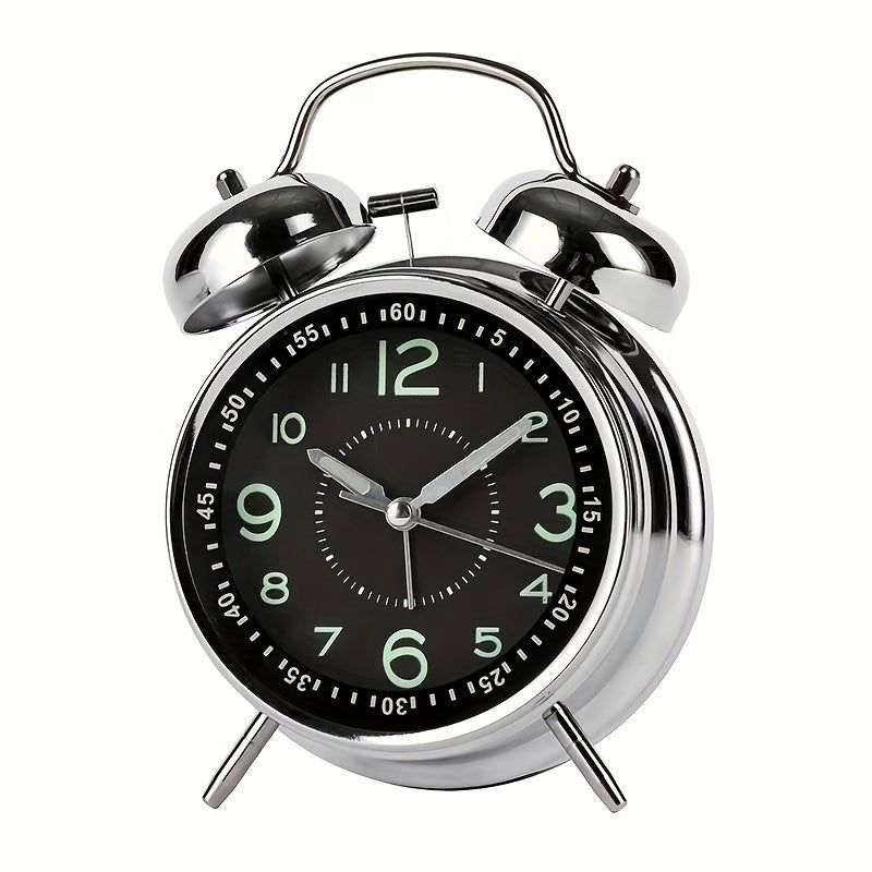 RetroBell - Silent Analog Alarm Clock with Backlight