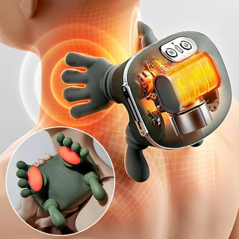 Aparelho Massagem Pescoco Vibracao Calor Portatil