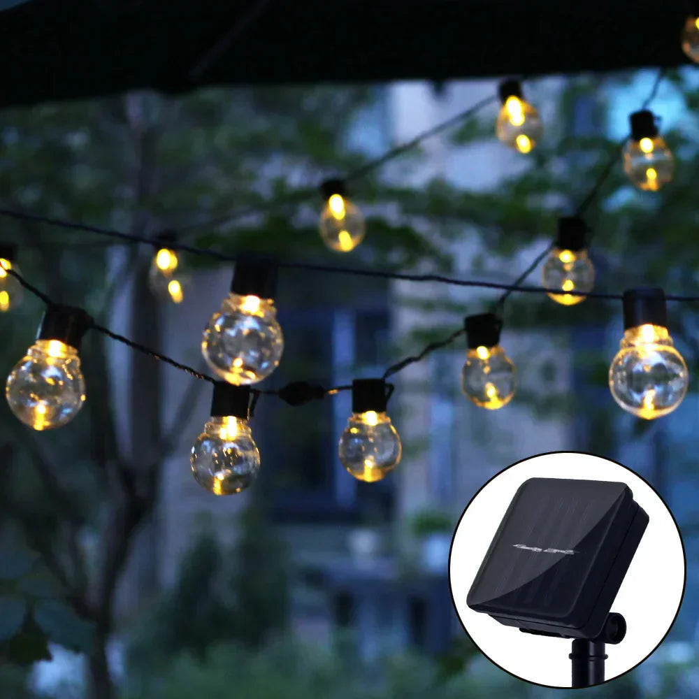 LumiString – Illuminazione Solare LED per Esterni, Illuminazione da Giardino a Risparmio Energetico per Terrazza e Balcone