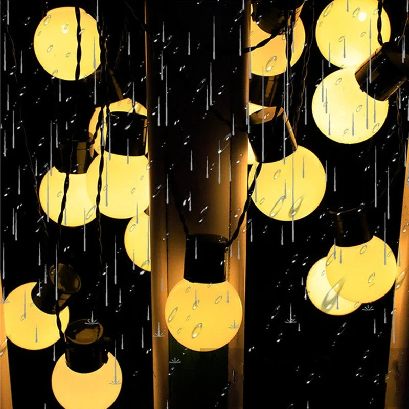 LumiString – Illuminazione Solare LED per Esterni, Illuminazione da Giardino a Risparmio Energetico per Terrazza e Balcone