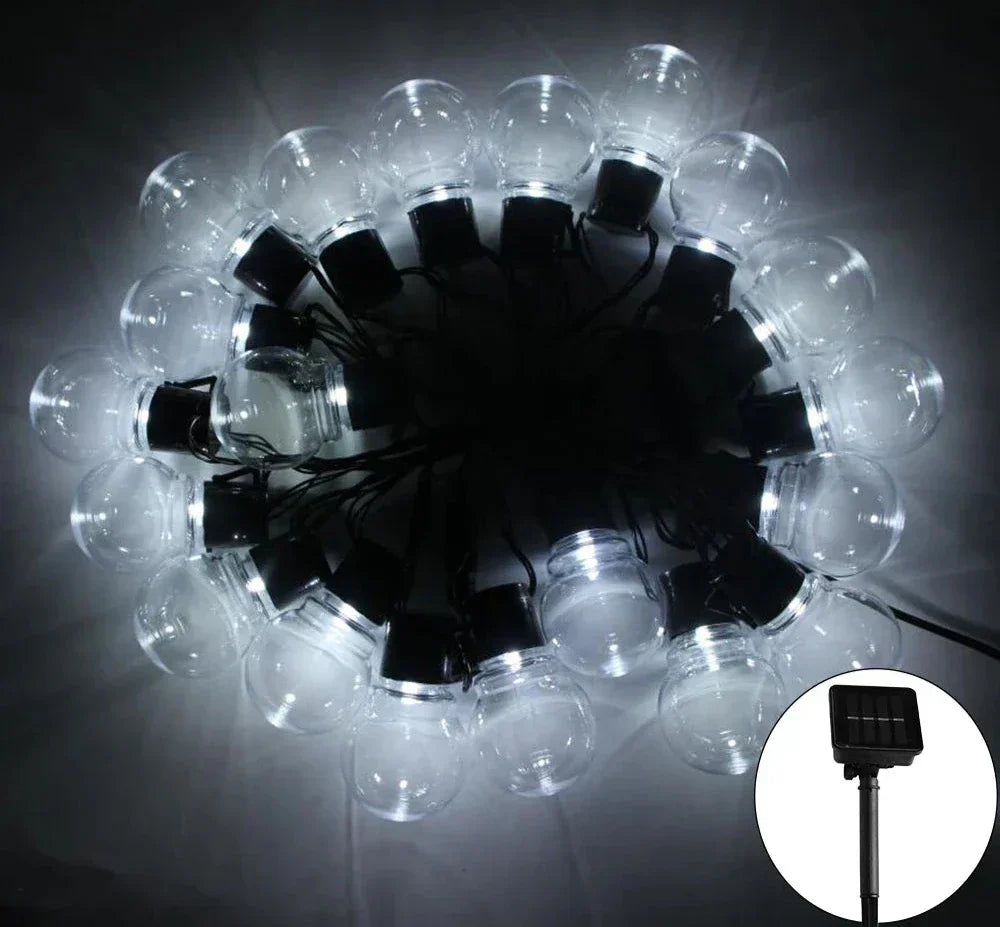 LumiString – Illuminazione Solare LED per Esterni, Illuminazione da Giardino a Risparmio Energetico per Terrazza e Balcone