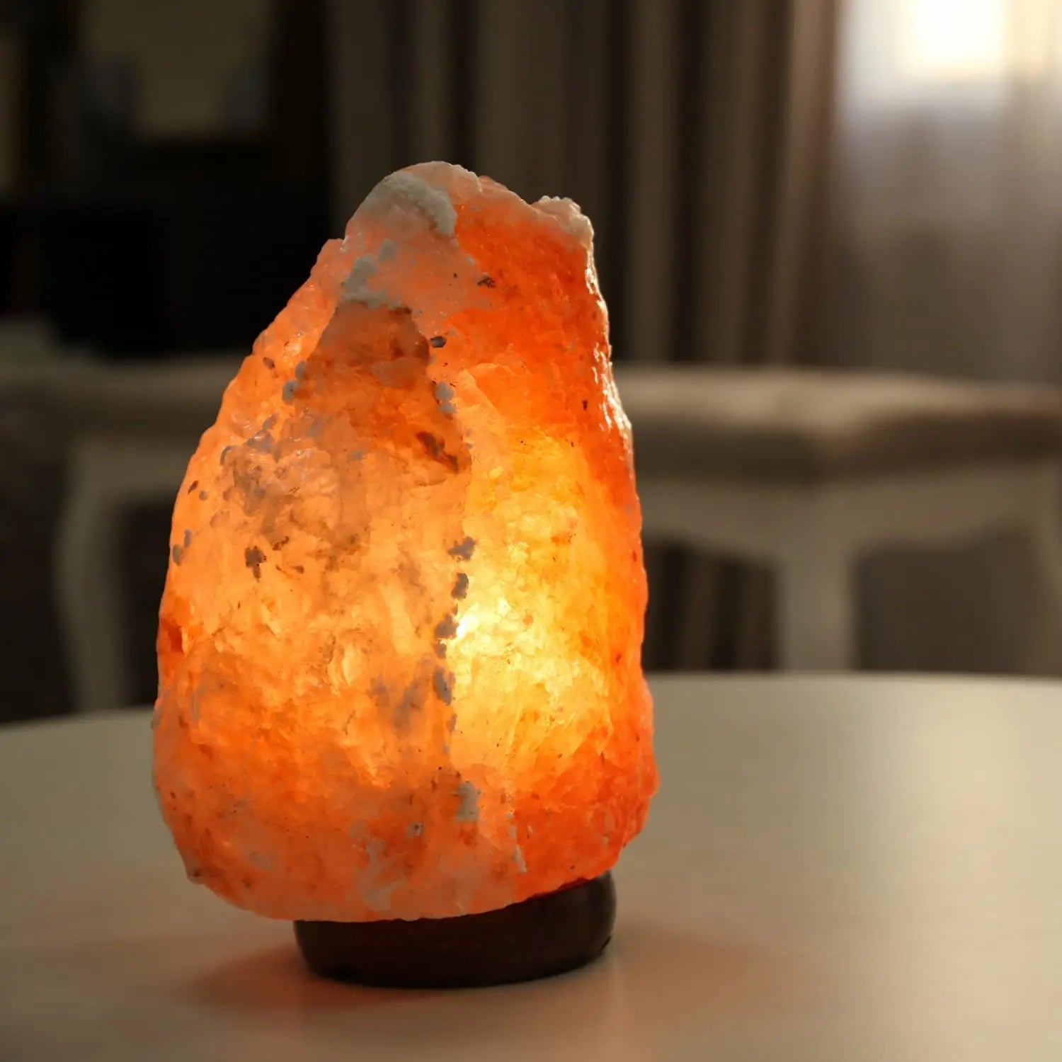 LumiSalt – Lâmpada de Sal do Himalaia de Sal Cristalino Natural, Luz Relaxante