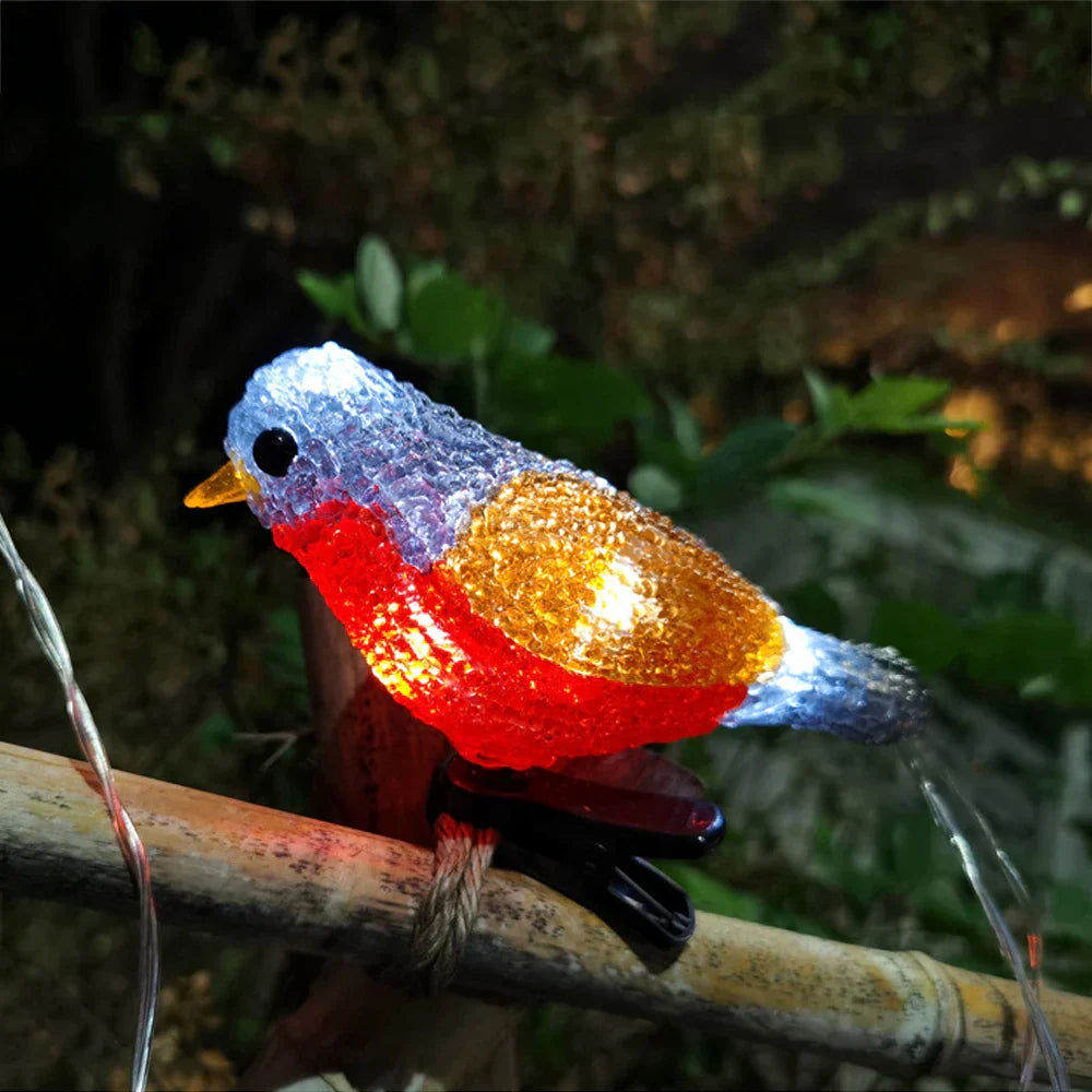 LumiBird – Catena Luminosa LED per Uccelli per Interni ed Esterni – Resistente alle Intemperie e Atmosferica