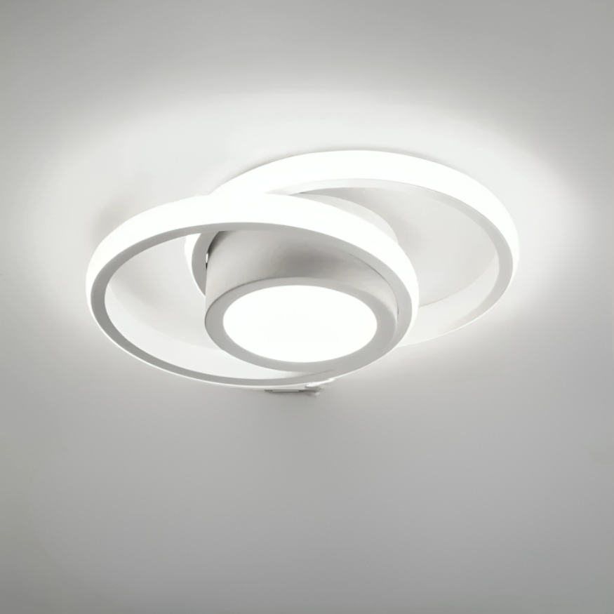 Lampada da soffitto LED moderna - 2 anelli design creativo