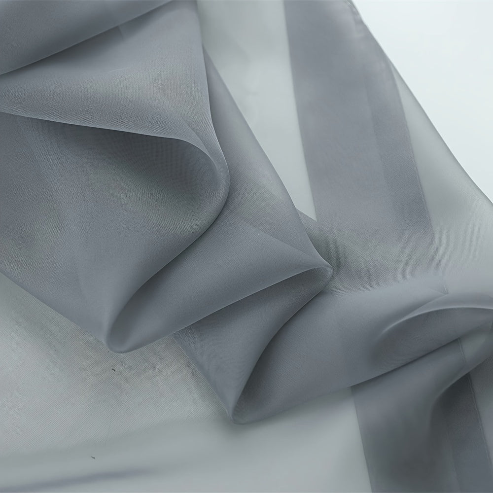 Cortinados Semi-transparentes - Pack de 2 Cortinados Leves e Respiráveis em Poliéster para Quarto e Portas de Terraço