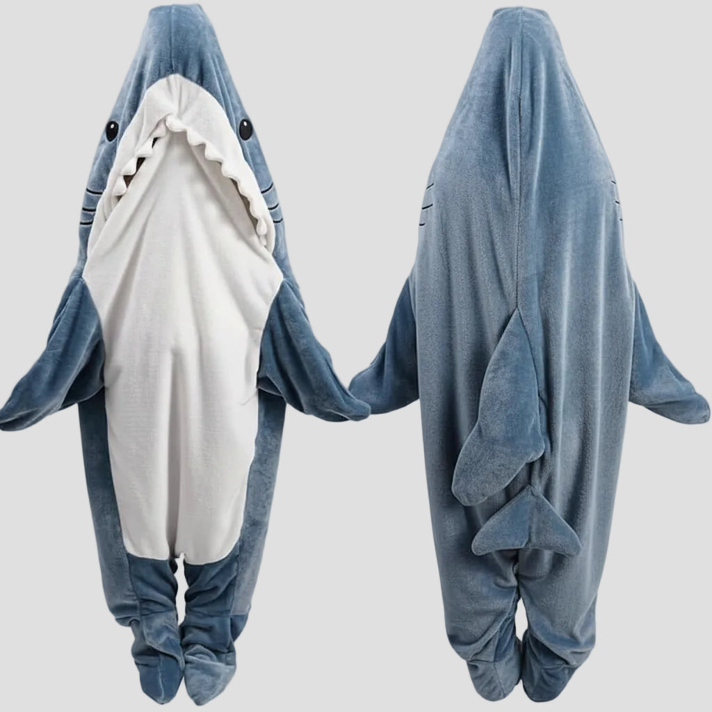 Deken Portatile Squalo Pile Caldo Peluche