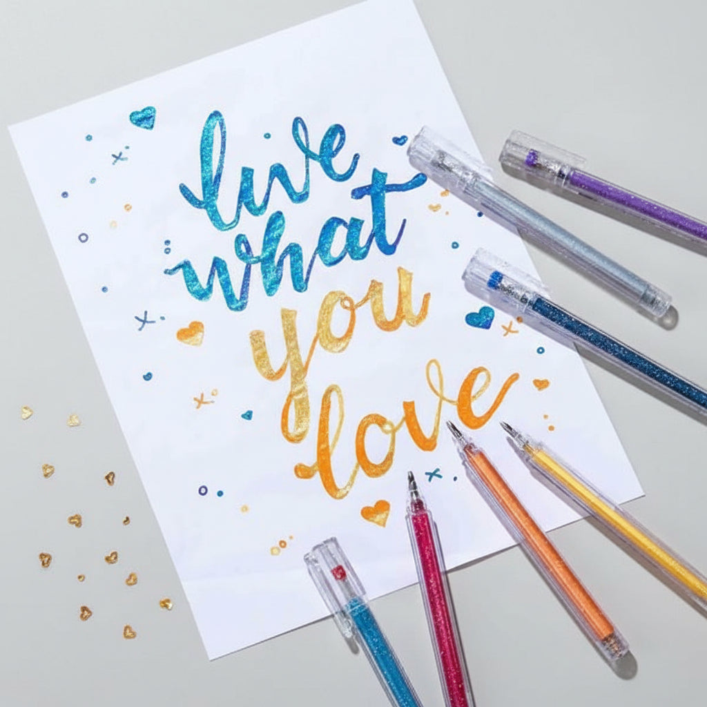 Set Penne Gel Glitter Colori Magici Progetti Creativi