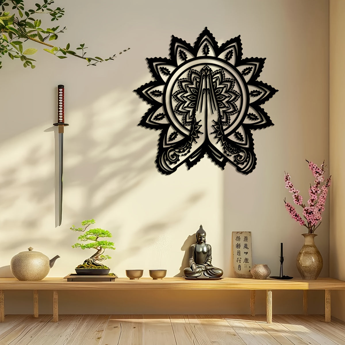 YogaMandala - IJzeren Meditatie Muurkunst