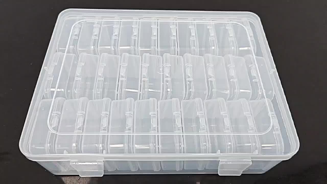 Set organizador de mini cuentas de 30 piezas - Cajas de almacenamiento transparentes