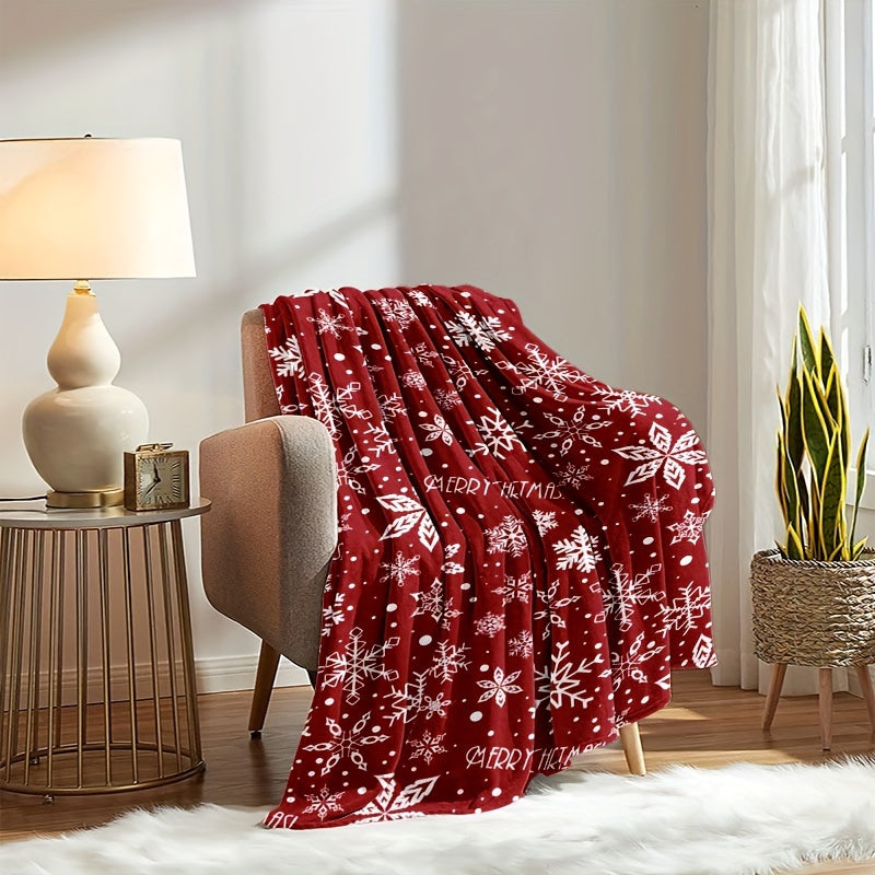 Manta de Pêlo Digital de Natal - Multifuncional, Lavável à Máquina, 70cm x 130cm