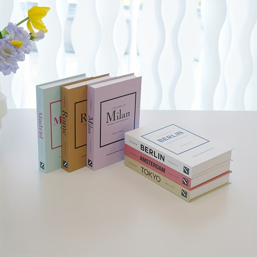 Classic Boekensteun Set met 3 Faux Boeken - Elegante Plankdecoratie