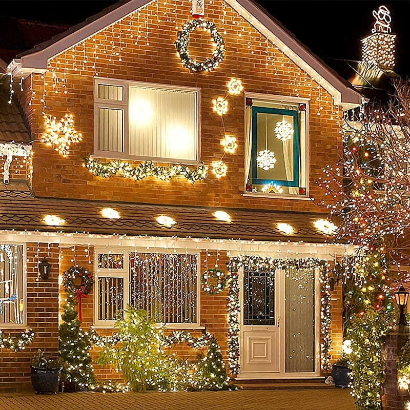 Festoon Light - 1.2m Christmas Garland with Lighting, Battery Operated