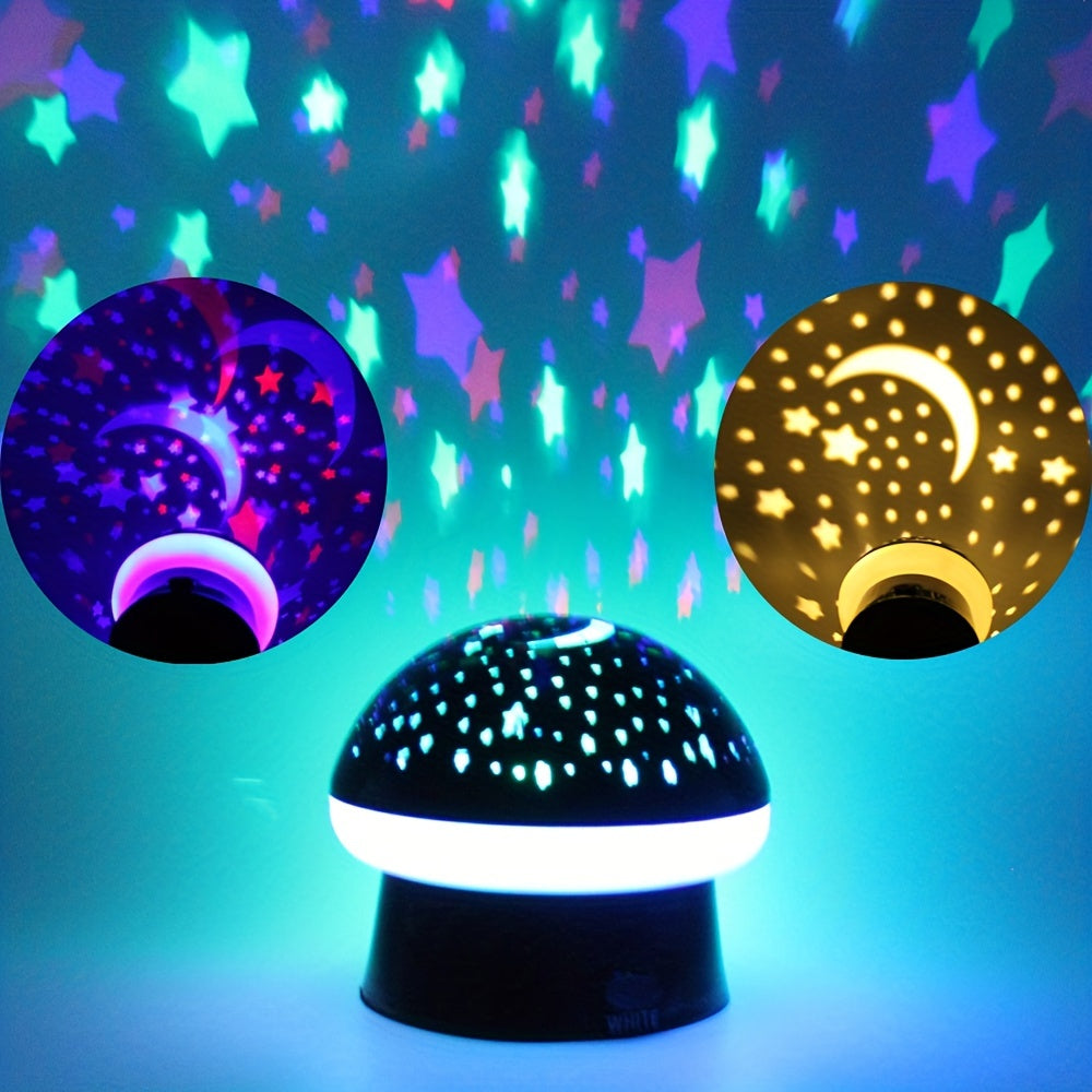 StarryGlow - Night Light with Mushroom Projector