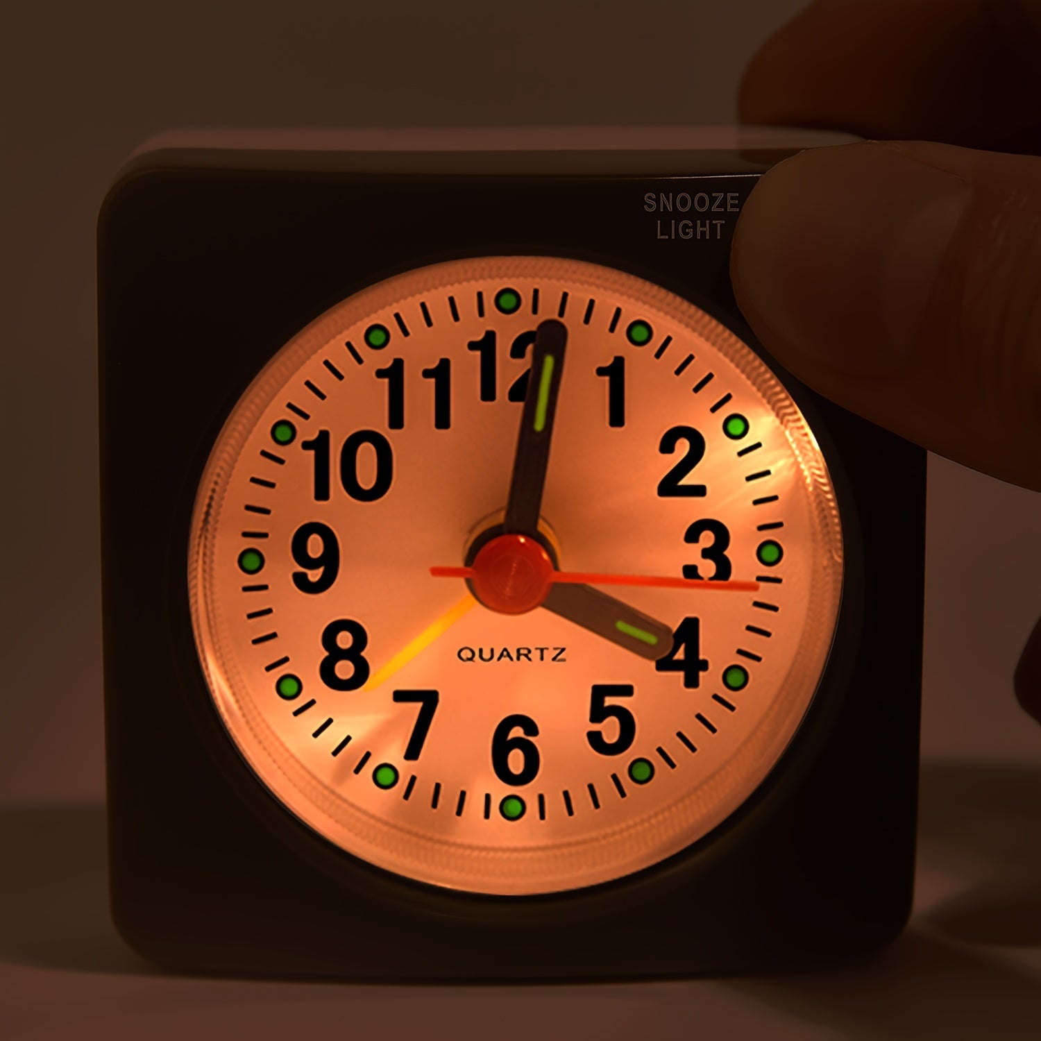 TravelSquare - Compacte Reisklok met Snooze en Nachtlampje