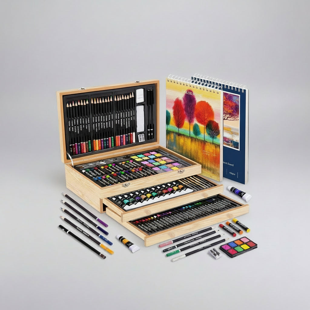 Drawing Set Drawing Painting Wooden Case
