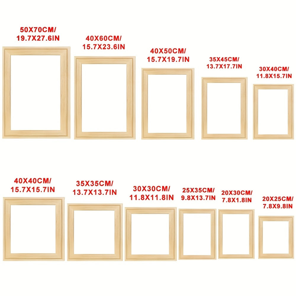 Cornice fotografica in legno massiccio fai-da-te per dipinti a olio diamantati e decorazioni da parete - Perfetta per l'arredamento domestico