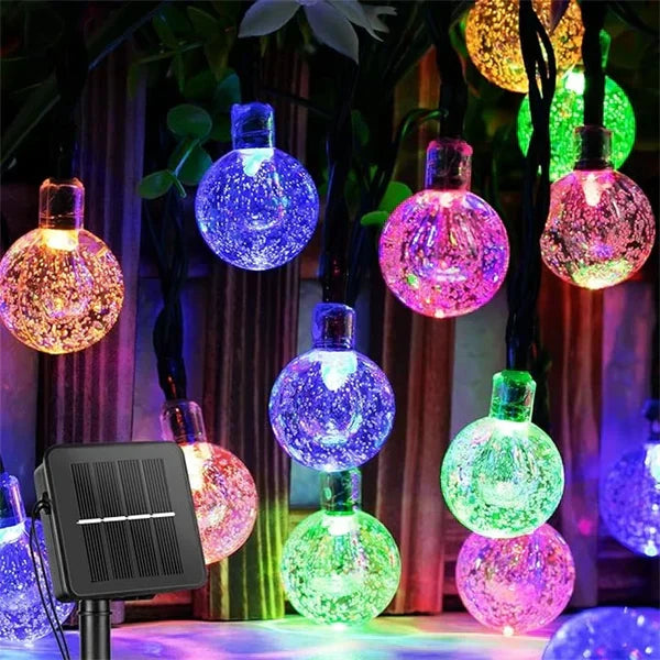 RadiantGlimmer - Catena Luminosa Solare LED Impermeabile
