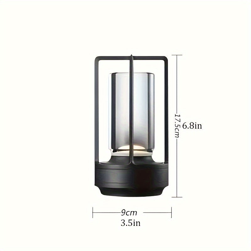 LumiCrystal - Rechargeable LED Crystal Table Lamp with Touch Control Panel