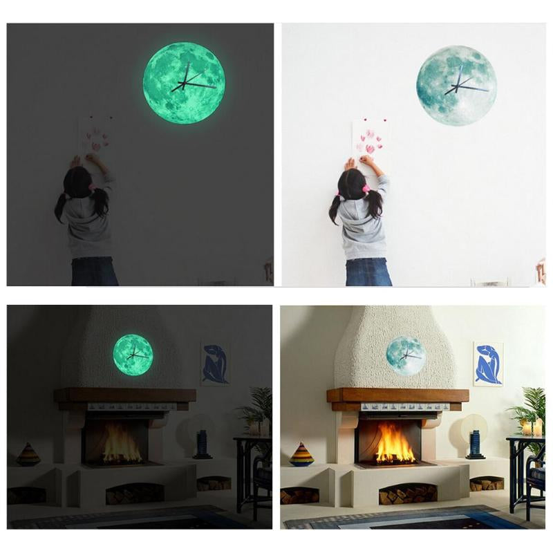 MoonLight - Relógio de Parede com Lua Iluminada