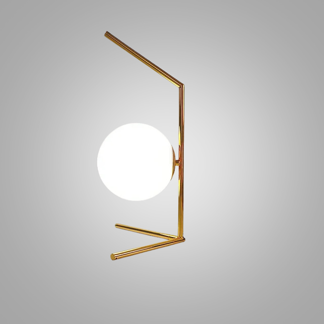 LumeSphere – Dimmable LED Table Lamp with Glass Globe for Living Room & Bedroom