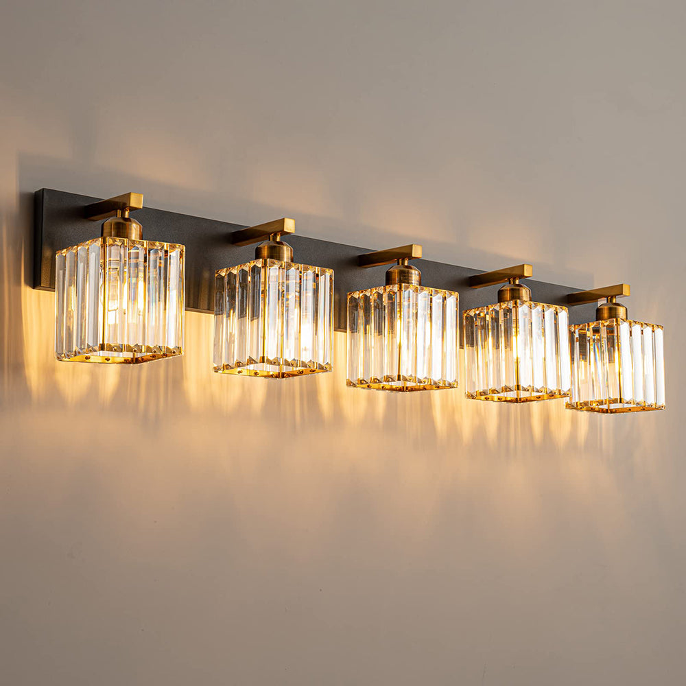 Kirsten Design Lampada da Parete LED a Due Fiamme Cristallo Bagno
