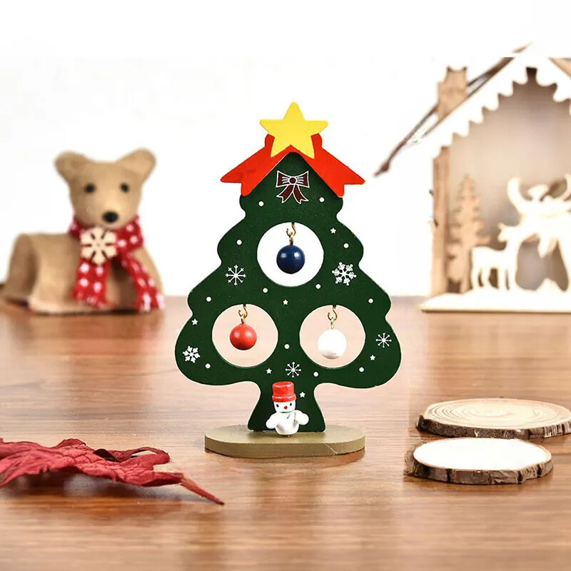 ElegantBoom - Wooden Christmas Decoration for Desk