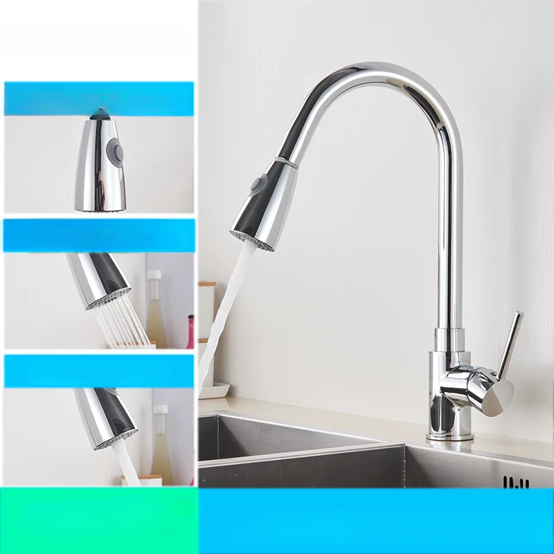 AquaFlex – Flexible Kitchen Faucet with Pull-Out Spray Head