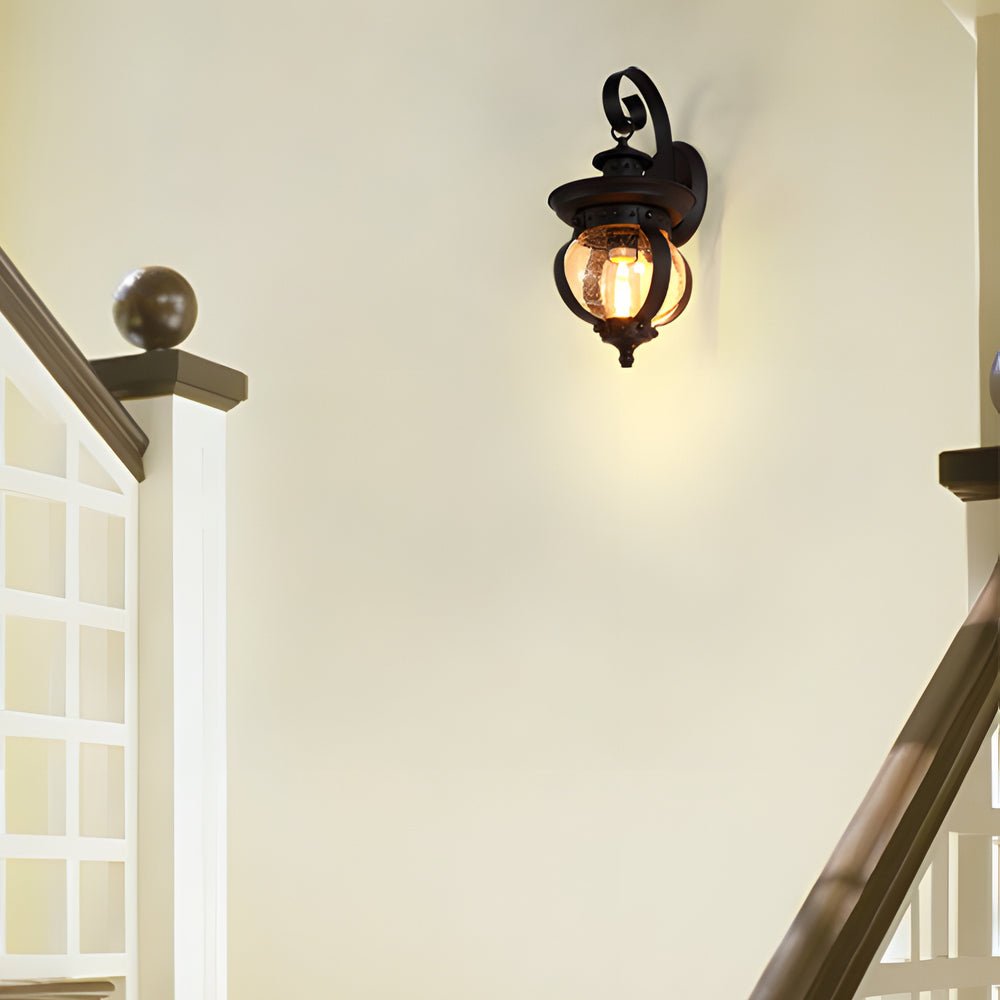 1-Licht LED Lampione da Esterno con Braccio Curvo