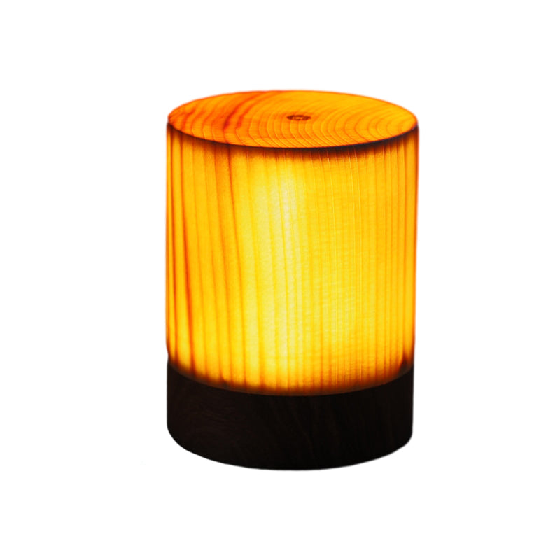 LumiHout - Lámpara de mesa LED con batería y control táctil