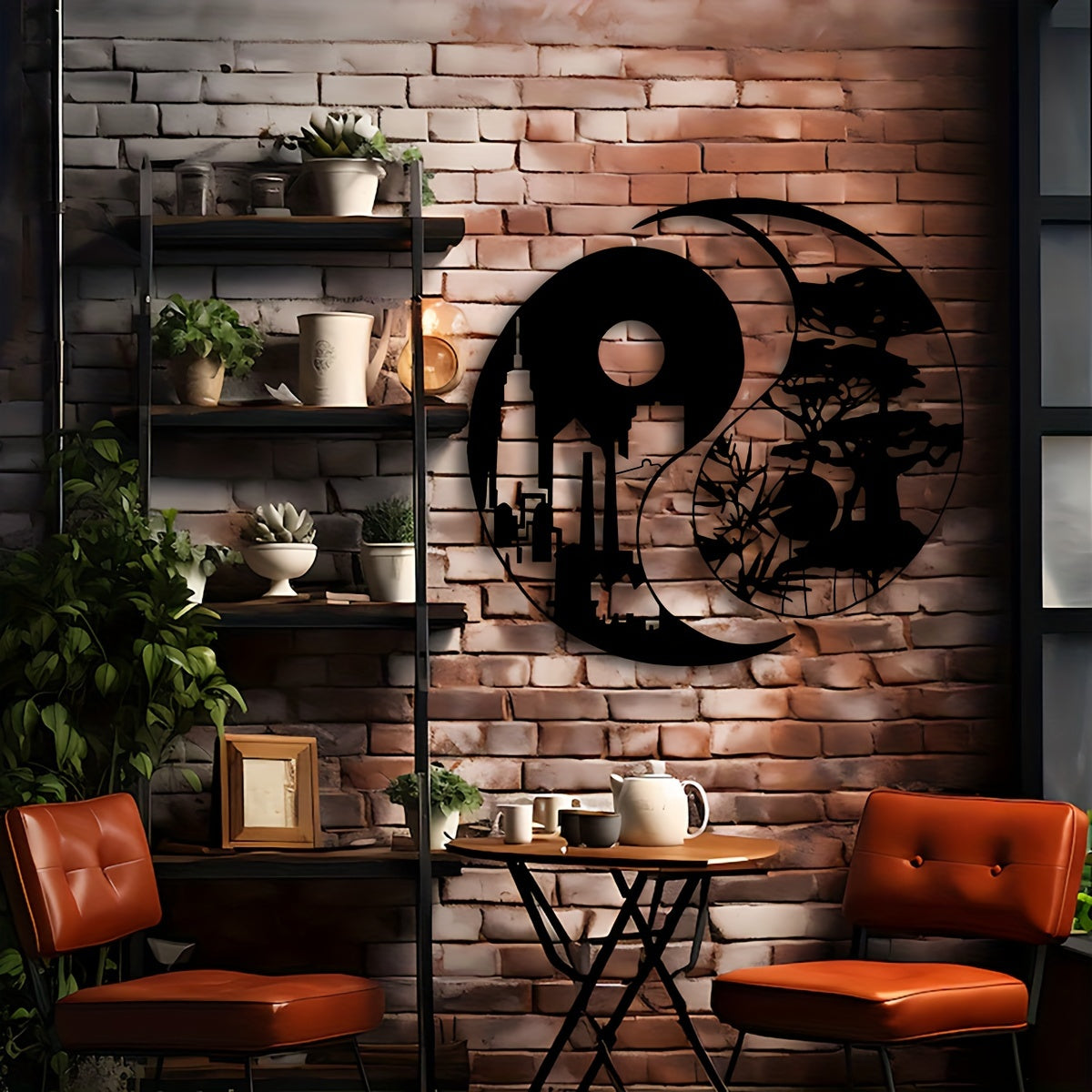 YinYangArt - Elegant Yin Yang Metal Wall Art Set
