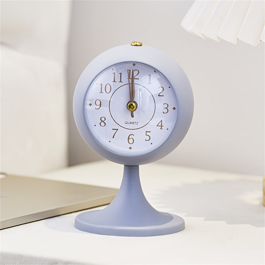 CartoonGlow - Modern Glowing Alarm Clock with Golden Hands