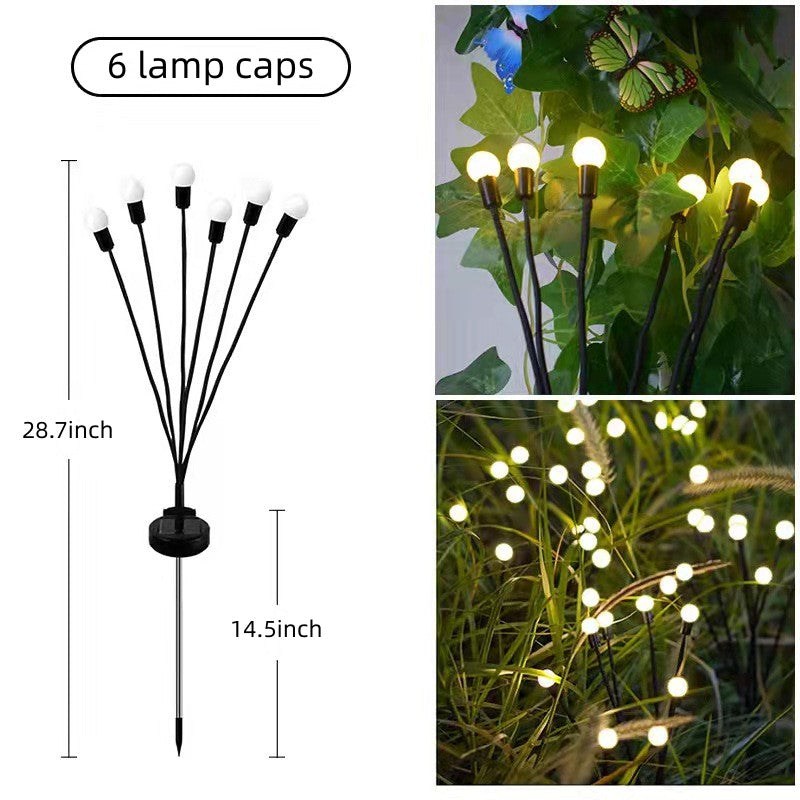 Iluminação solar de jardim - Luz giratória Starburst, a rodar com o vento