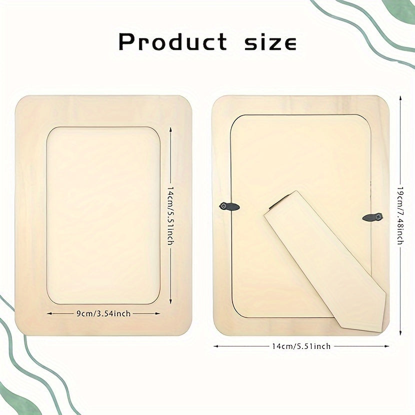 10 pezzi Cornice Fotografica - Cornici Fatte a Mano in Legno DIY 15,24 cm - Per Soggiorno, Ufficio, Regalo di San Valentino, Capodanno e Pasqua