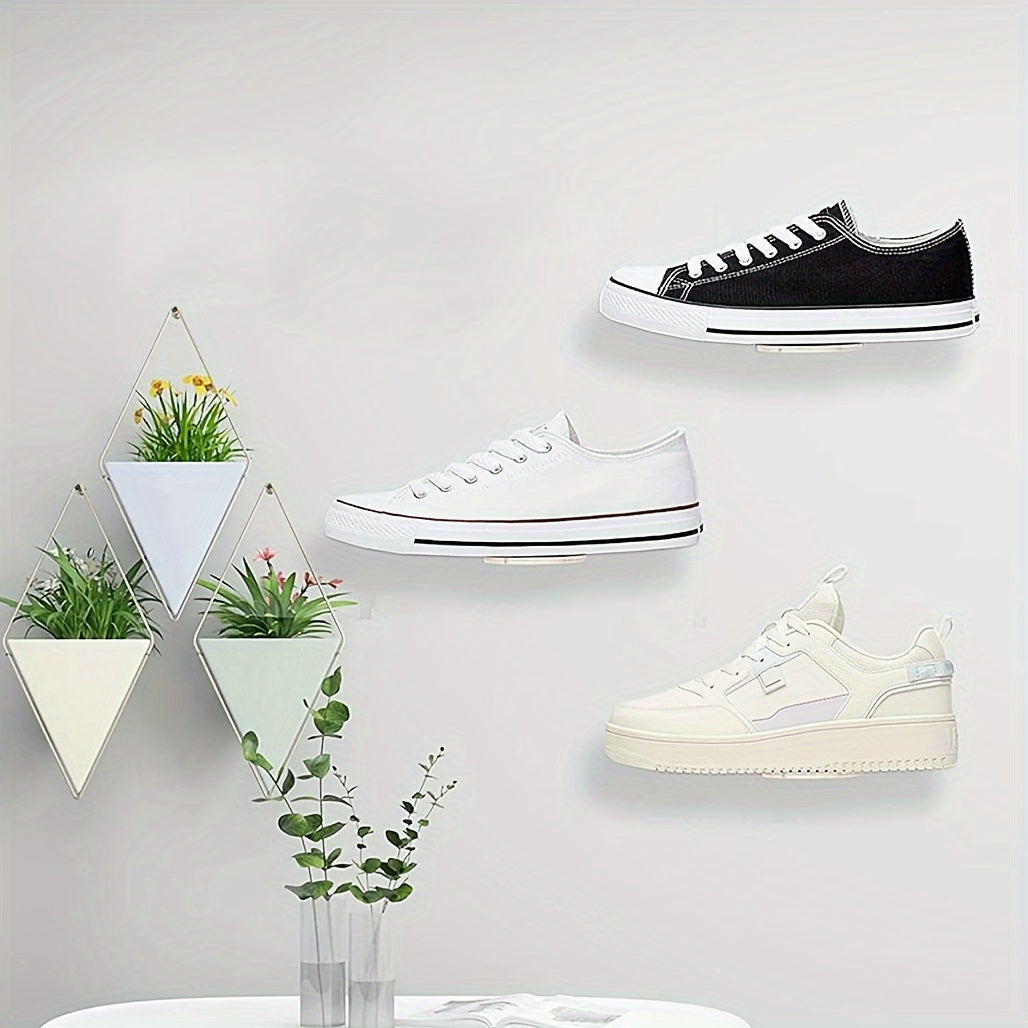Acrylic Display - 4/6/8 Pieces Transparent Acrylic Floating Shoe Shelves