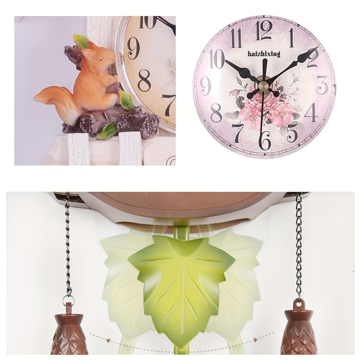 Nordic Koekoeksklok met Vogelhuisje - Dag- en Uuralarm, Pendelklok voor Woonkamer en Kantoor Decoratie