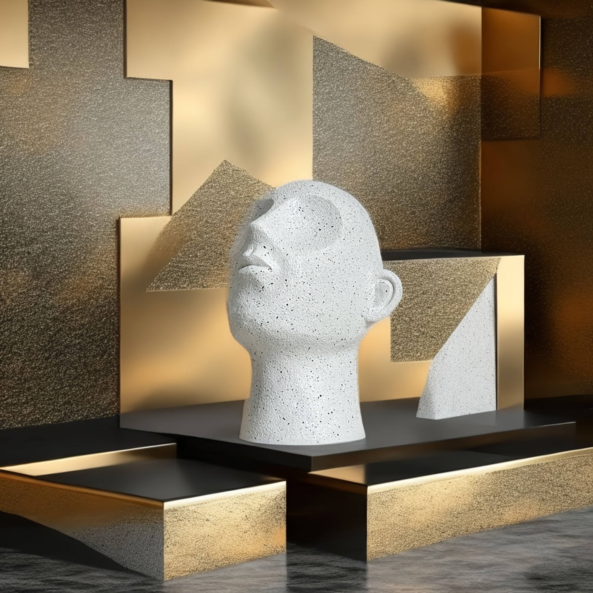 FantasyHead - Harsen Hoofd Boekensteun - Decoratieve Boekenstopper voor Diverse Kamers