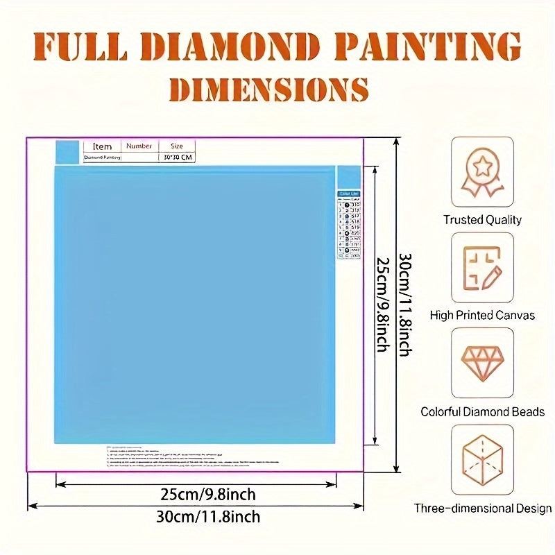 Kit di Pittura Diamante Fai-da-te - Cucciolo Carino & Amici | Arte su Tela Fatta a Mano per Decorazione della Casa | Set di Pittura con Diamanti
