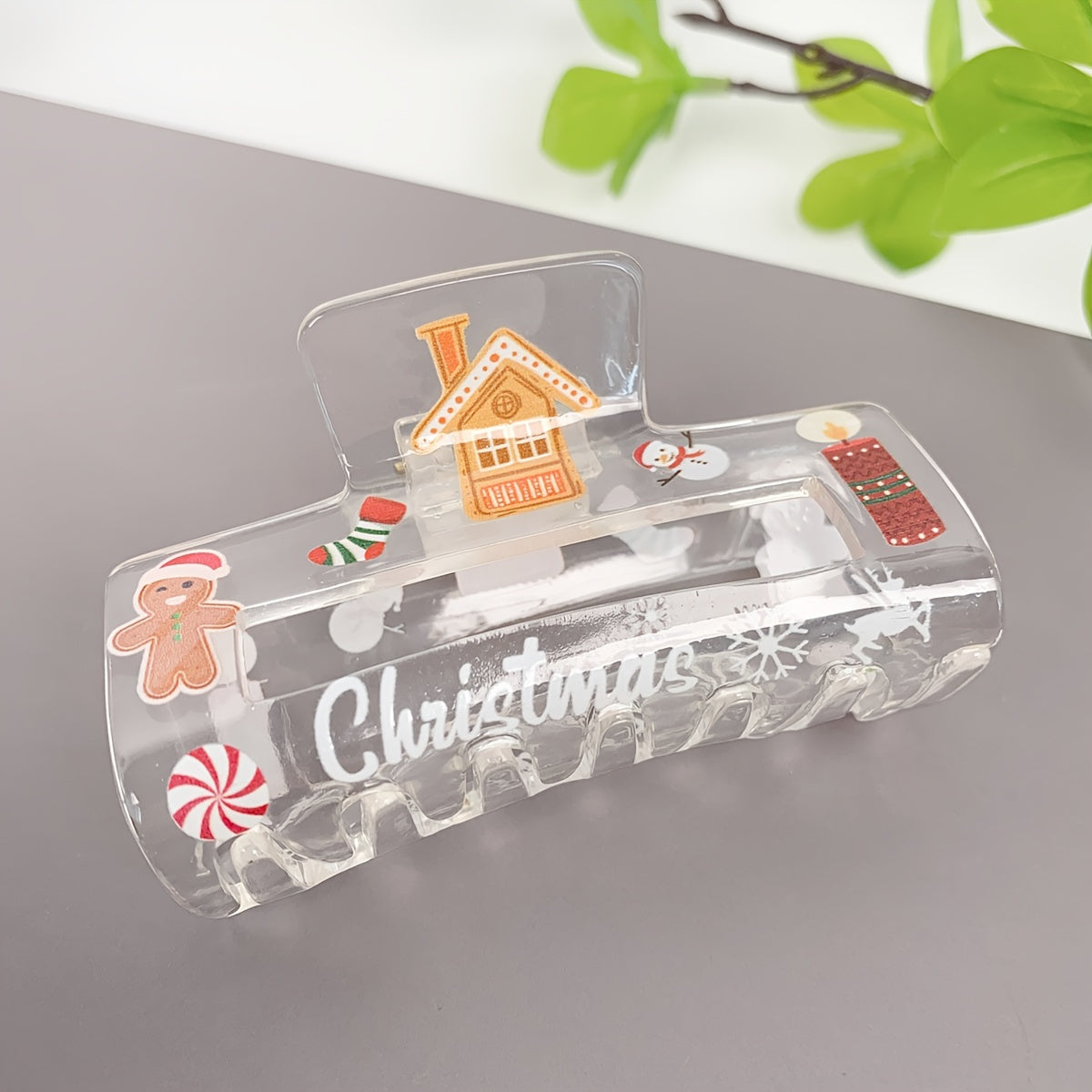 XmasClip - Cute Christmas Hair Clip in Acrylic