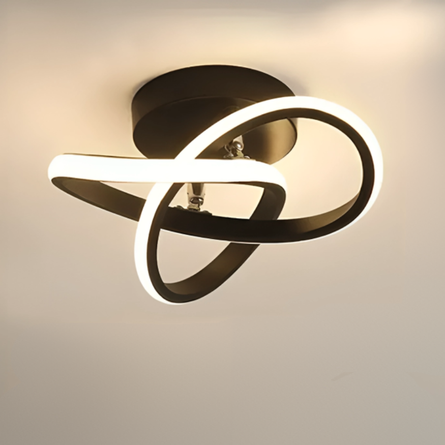 Lampada da soffitto LED moderna - 2 anelli design creativo