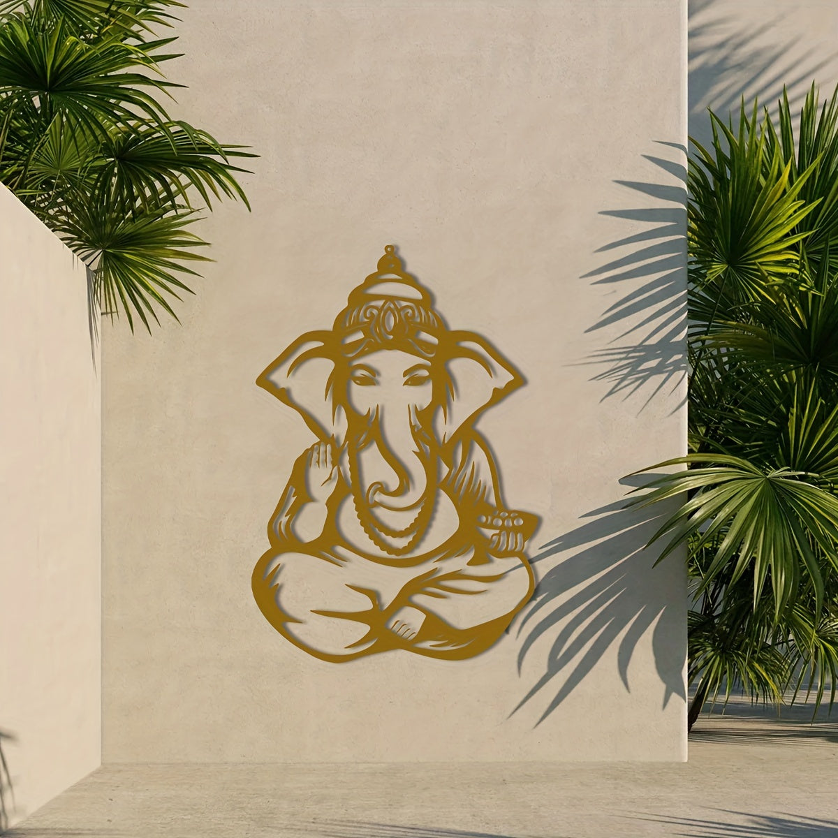 GaneshaArt - Ganesha Elephant Metal Wall Art