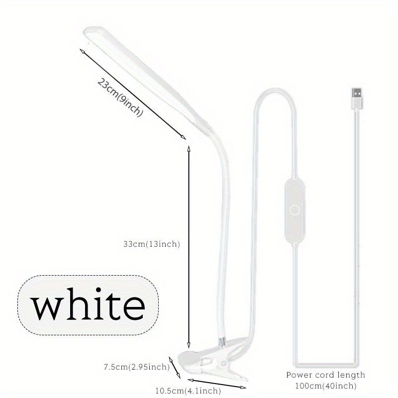 FlexiGlow - LED Desk Lamp with Gooseneck and Clamp